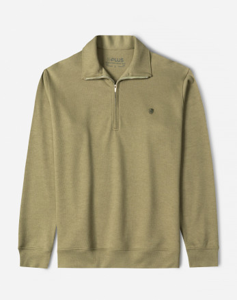 خرید و قیمت پلیور سلانیک نیم زیپ مردانه سبز زیتونی 24341128