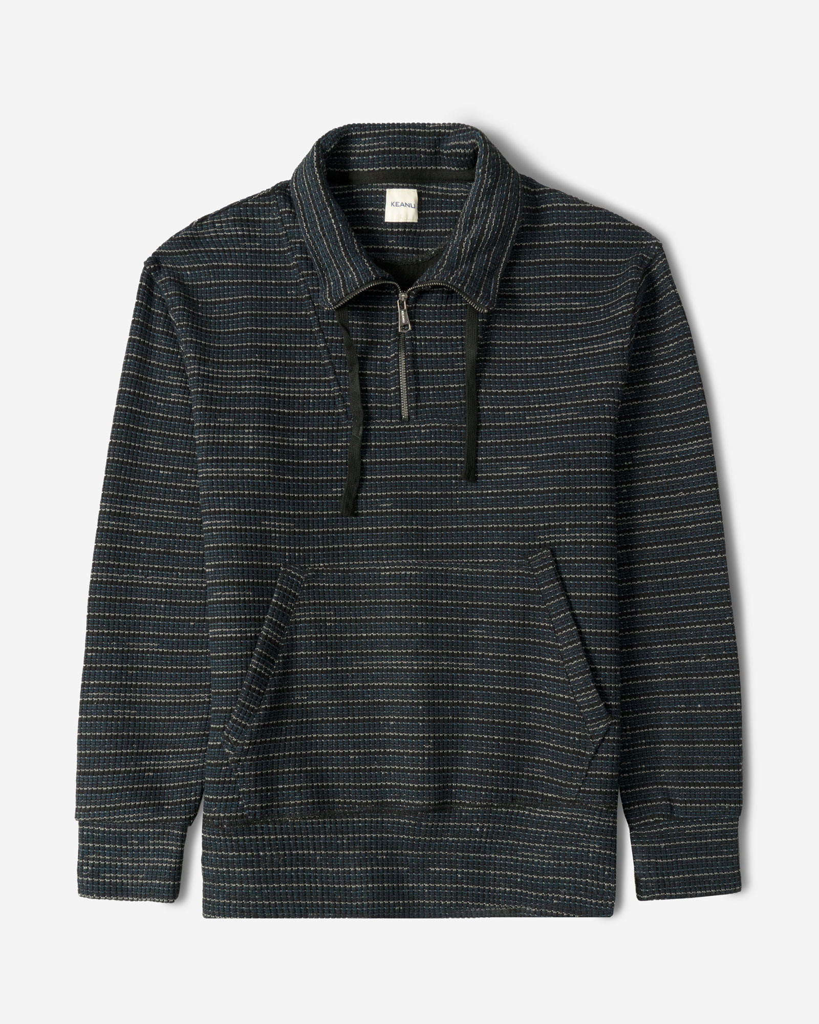 پلیور بافت نیم زیپ مردانه سرمه ای 24341136