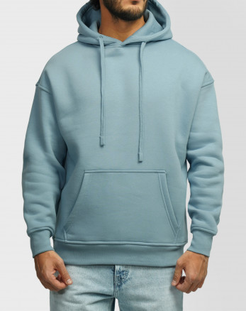 هودی کلاه دار ساده آبی 24371245