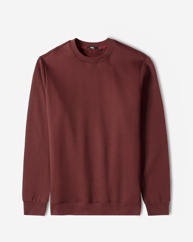 خرید و قیمت پلیور دورس یقه گرد مردانه زرشکی 24357241