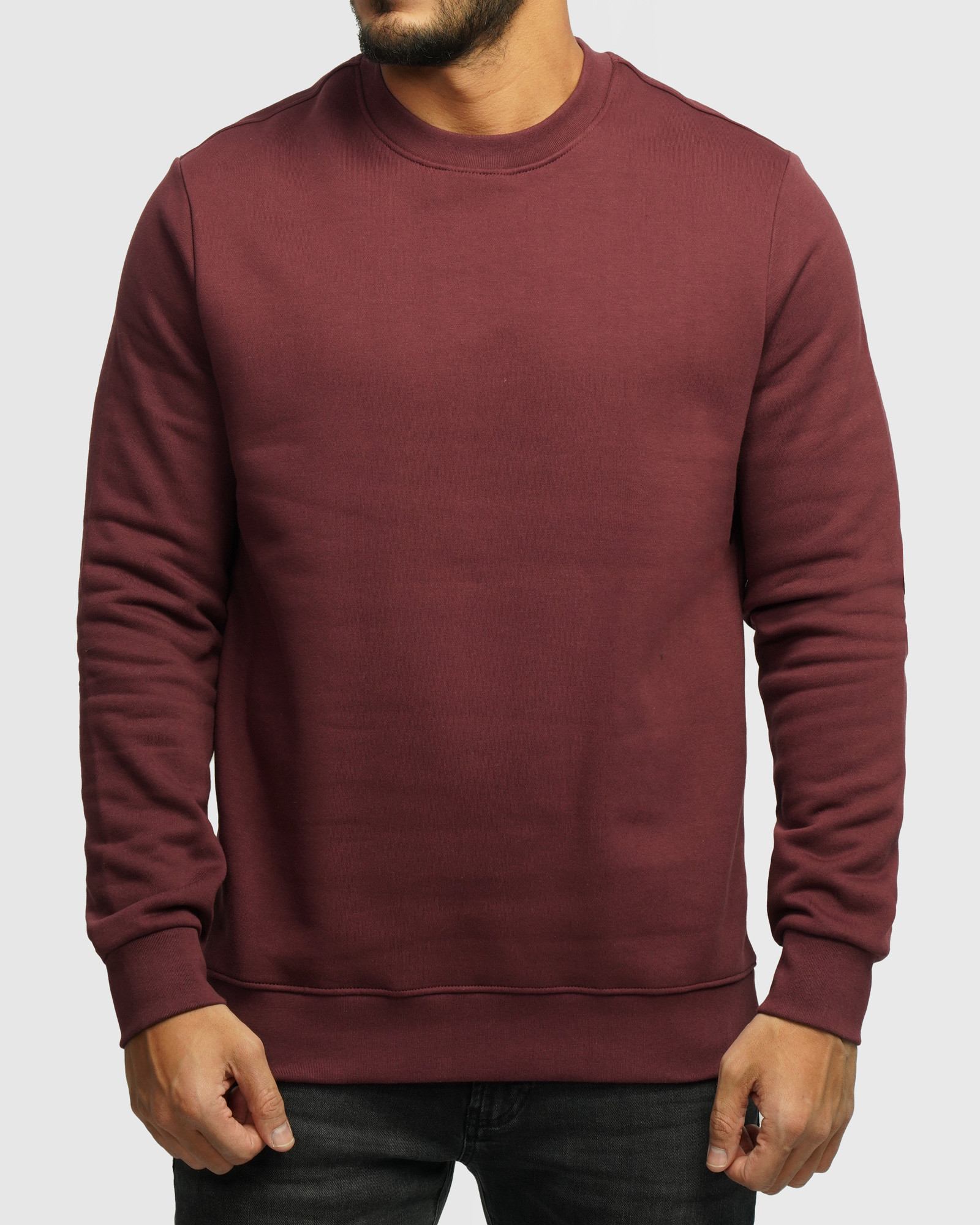 خرید و قیمت پلیور دورس یقه گرد مردانه زرشکی 24357241