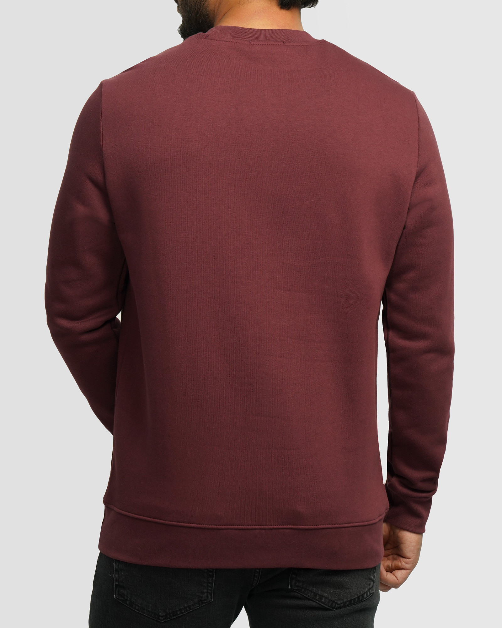 خرید و قیمت پلیور دورس یقه گرد مردانه زرشکی 24357241