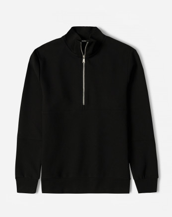 خرید و قیمت پلیور نیم زیپ مردانه مشکی 24341130