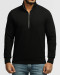 خرید و قیمت پلیور نیم زیپ مردانه مشکی 24341130