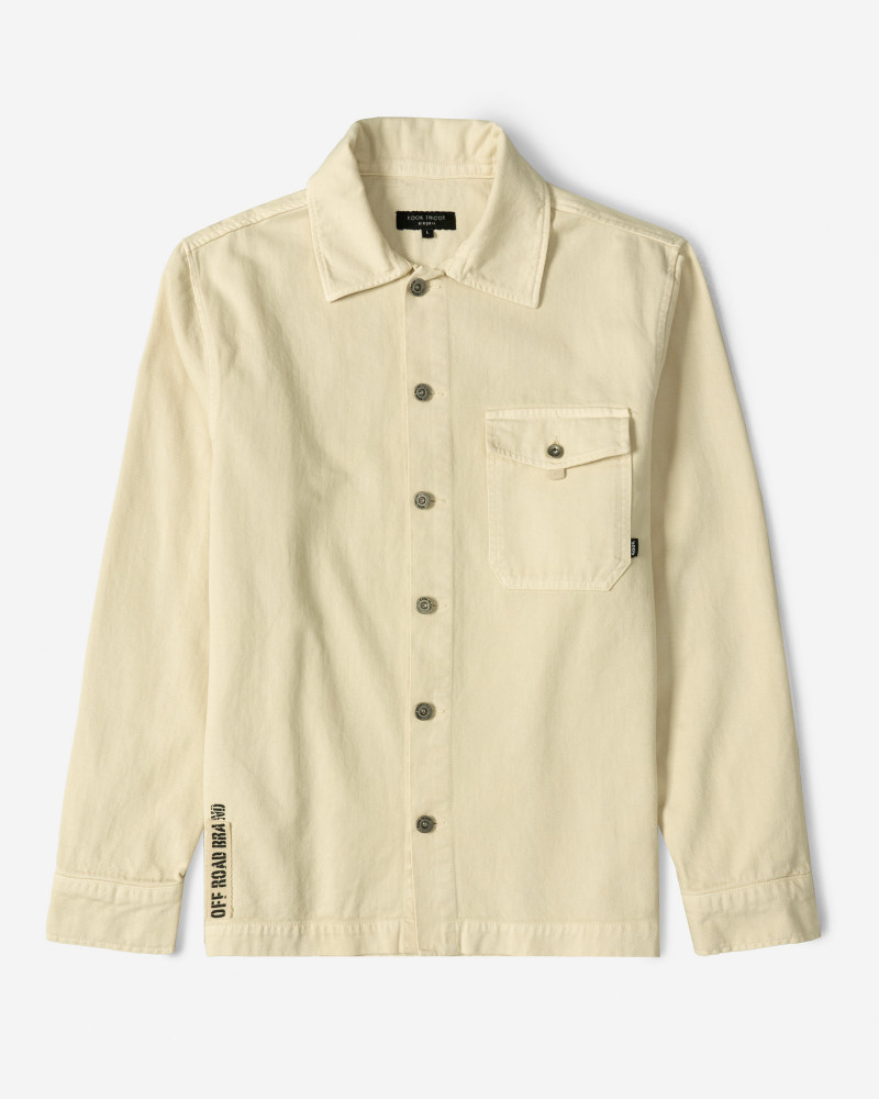 پیراهن کتان مردانه کرم روشن 24352300