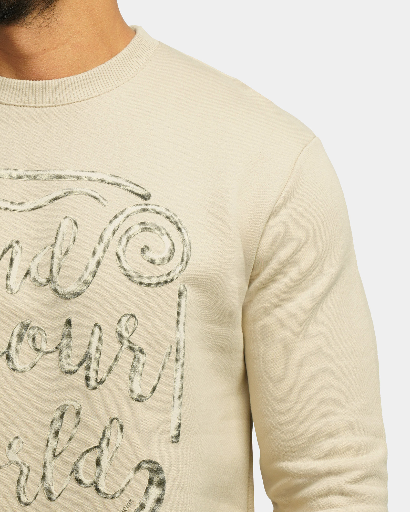 خرید و قیمت پلیور دورس یقه گرد مردانه کرم 24357244