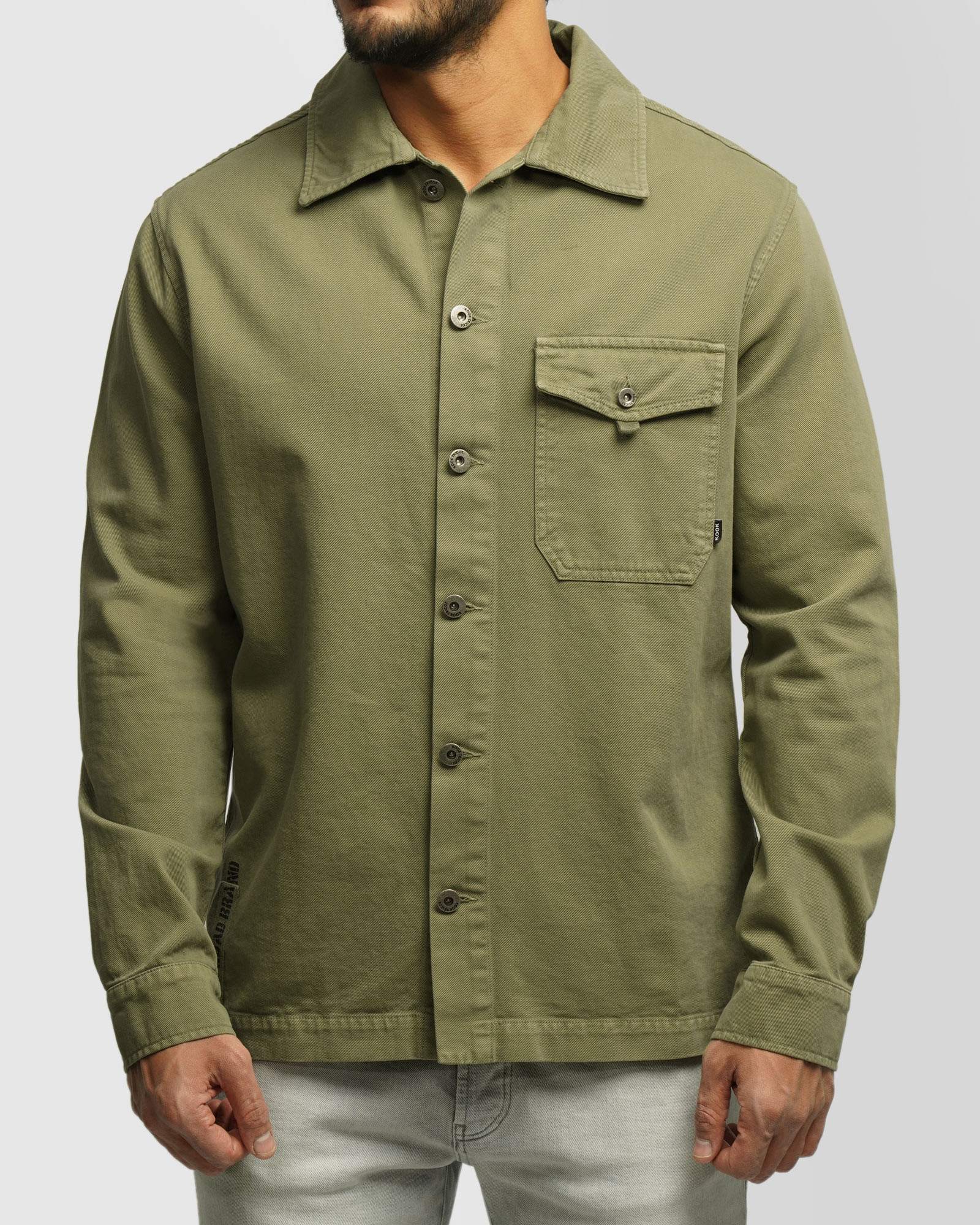 پیراهن کتان مردانه سبز 24352300