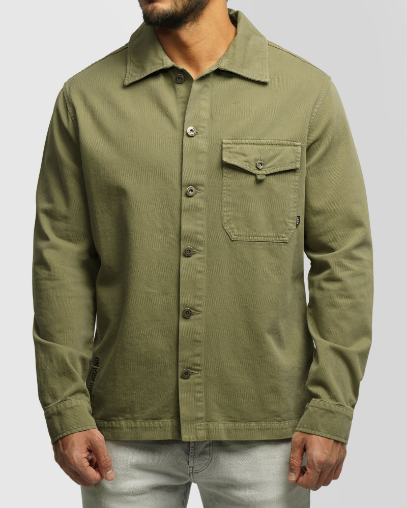 پیراهن کتان مردانه سبز 24352300