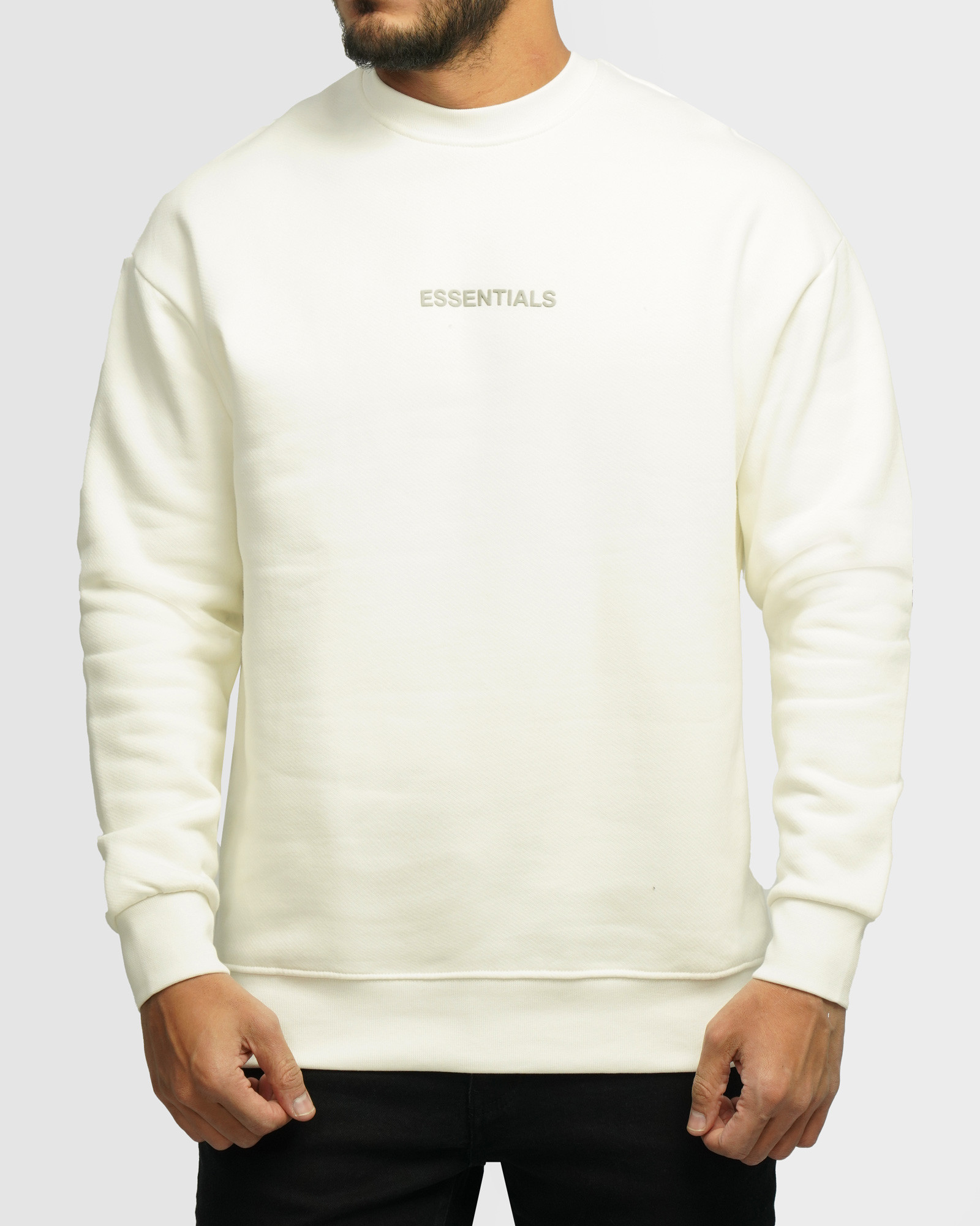 خرید و قیمت پلیور دورس یقه گرد مردانه سفید 24357249