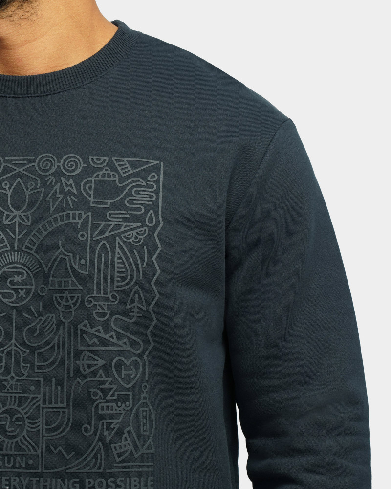 خرید و قیمت پلیور دورس یقه گرد مردانه سرمه ای 24357245