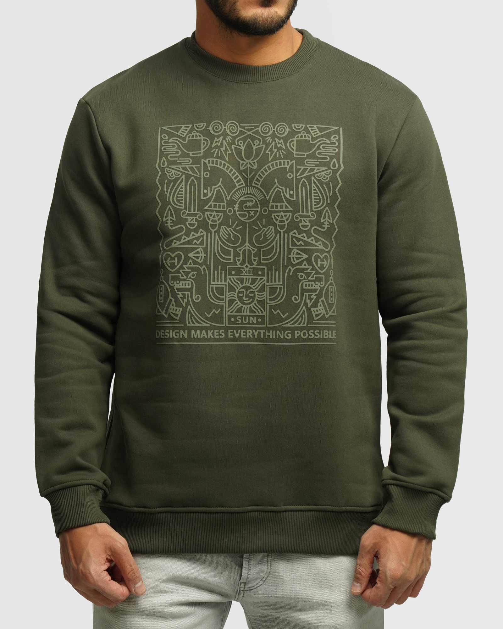 خرید و قیمت پلیور دورس یقه گرد مردانه سبز 24357245