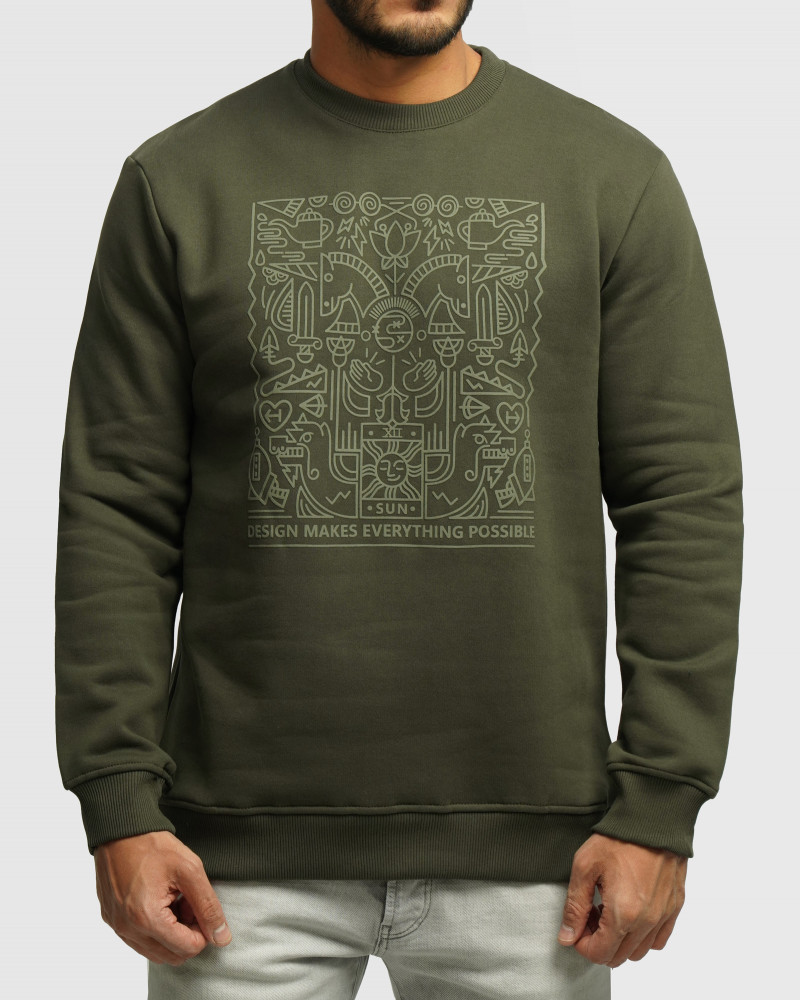 خرید و قیمت پلیور دورس یقه گرد مردانه سبز 24357245