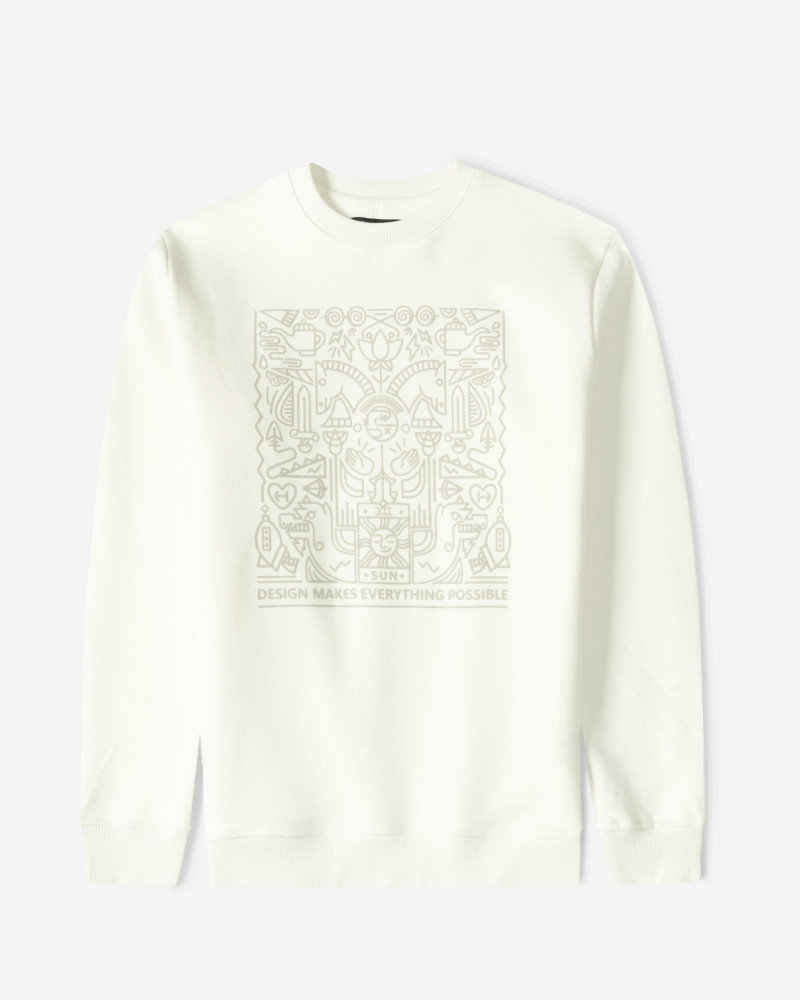 خرید و قیمت پلیور دورس یقه گرد مردانه سفید 24357245