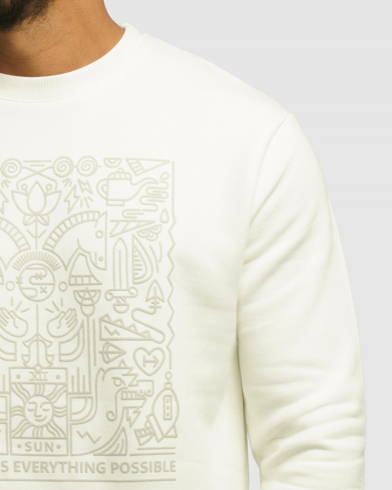 خرید و قیمت پلیور دورس یقه گرد مردانه سفید 24357245