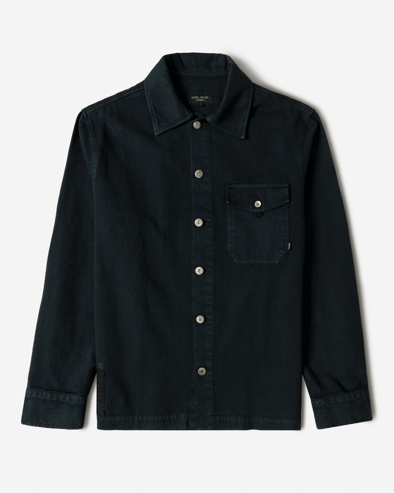 پیراهن کتان مردانه سرمه ای 24352300