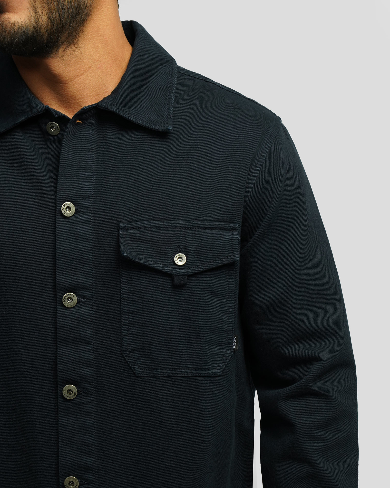 پیراهن کتان مردانه سرمه ای 24352300