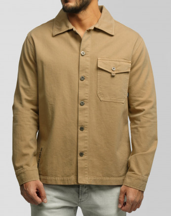 پیراهن کتان مردانه کرم 24352300