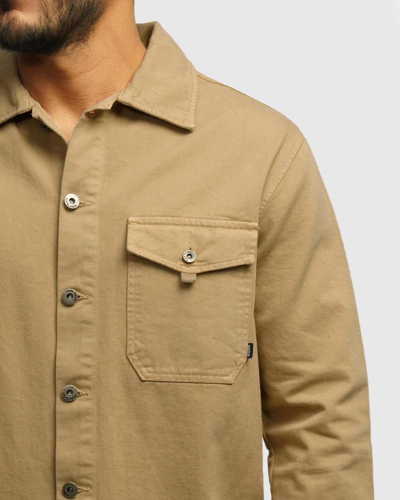 پیراهن کتان مردانه کرم 24352300