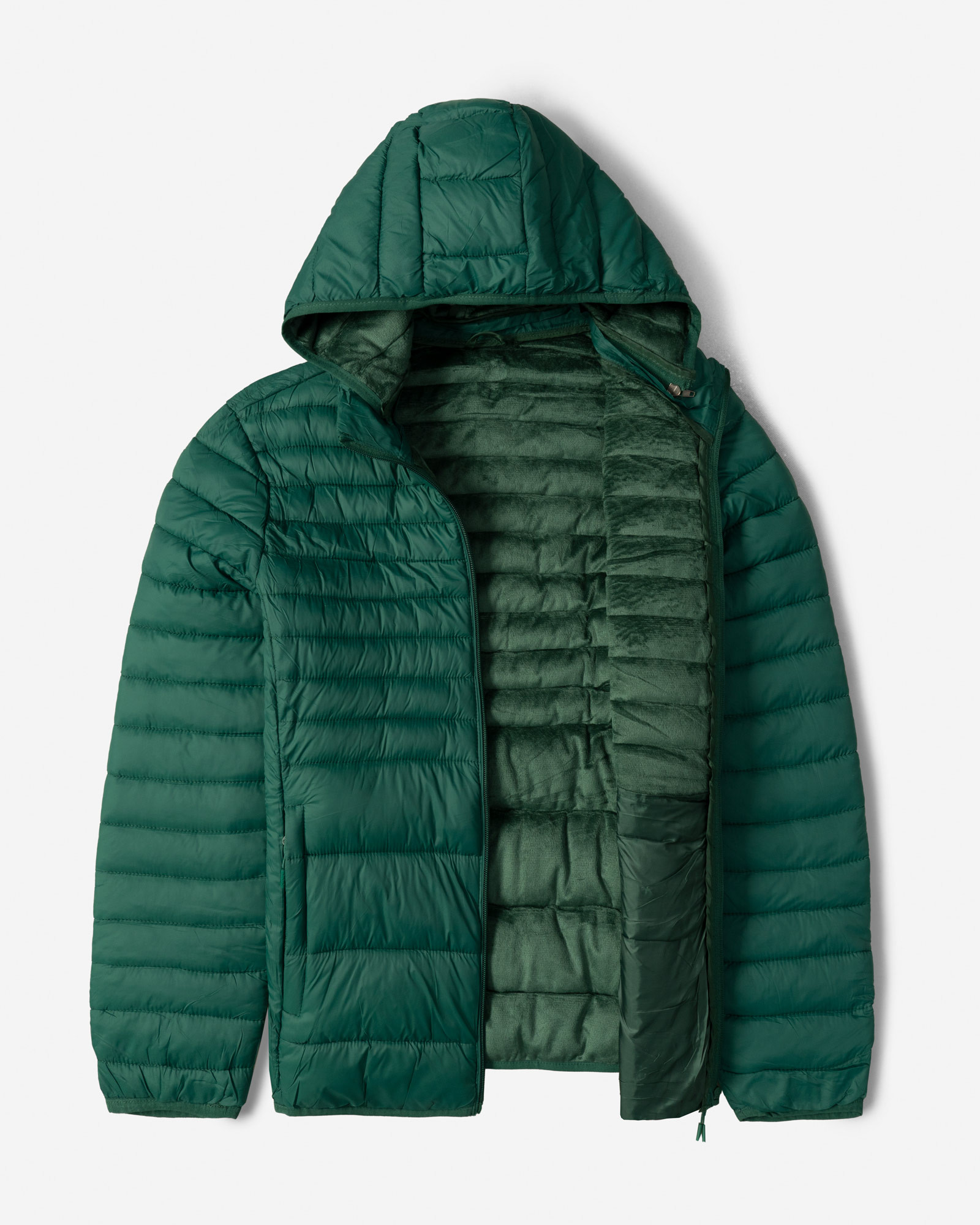 کاپشن مردانه کلاه دار سبز 24316383