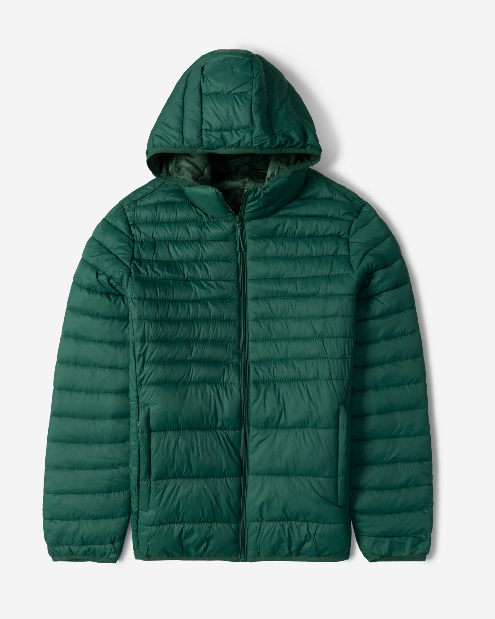 کاپشن مردانه کلاه دار سبز 24316383