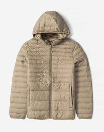 کاپشن مردانه کلاه دار کرم 24316383