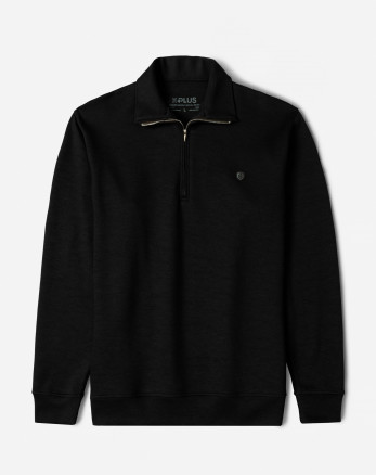 پلیور سلانیک نیم زیپ مردانه مشکی 24341128