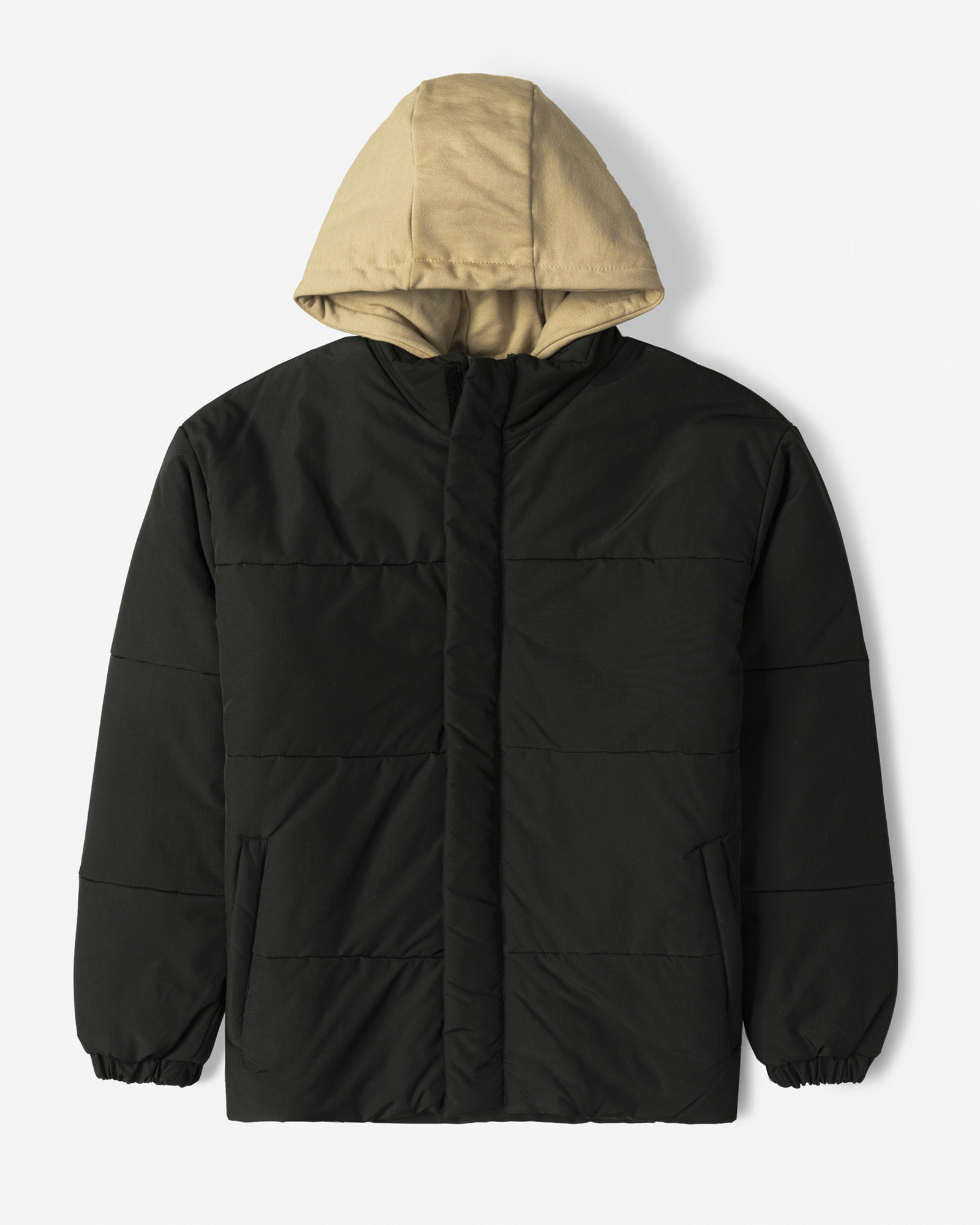 خرید و قیمت کاپشن مردانه کلاه دار مشکی 24216368