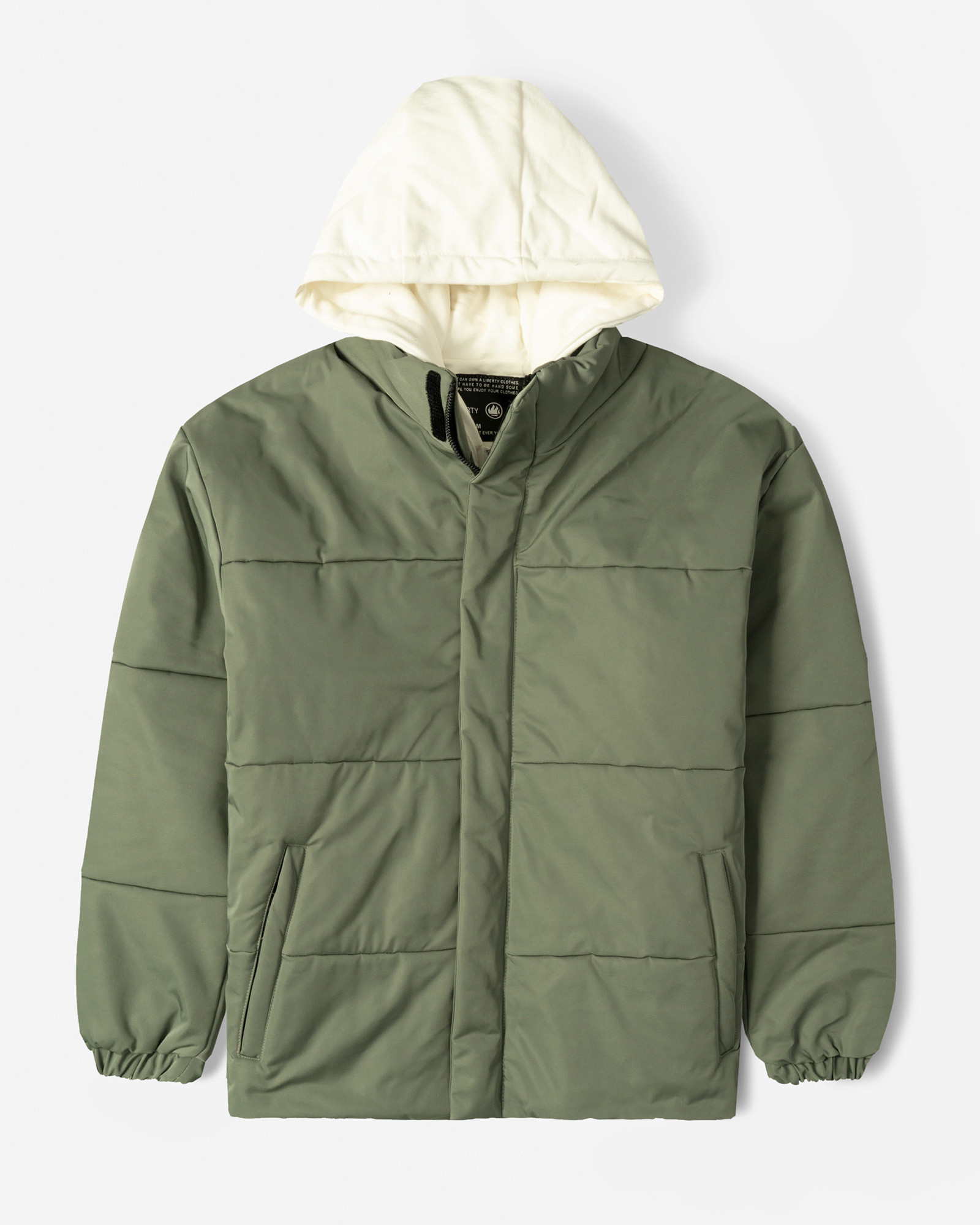 خرید و قیمت کاپشن مردانه کلاه دار سبز 24216368