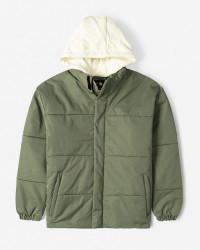 خرید و قیمت کاپشن مردانه کلاه دار سبز 24216368