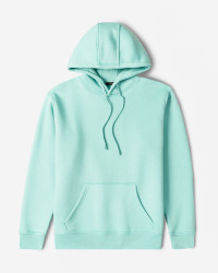 هودی کلاه دار ساده آبی فیروزه ای 24371245