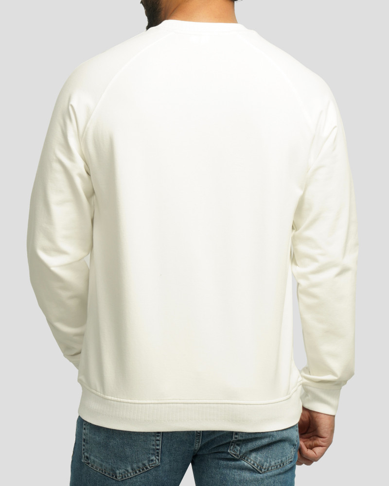 خرید و قیمت تیشرت آستین بلند یقه گرد ساده سفید 24328148