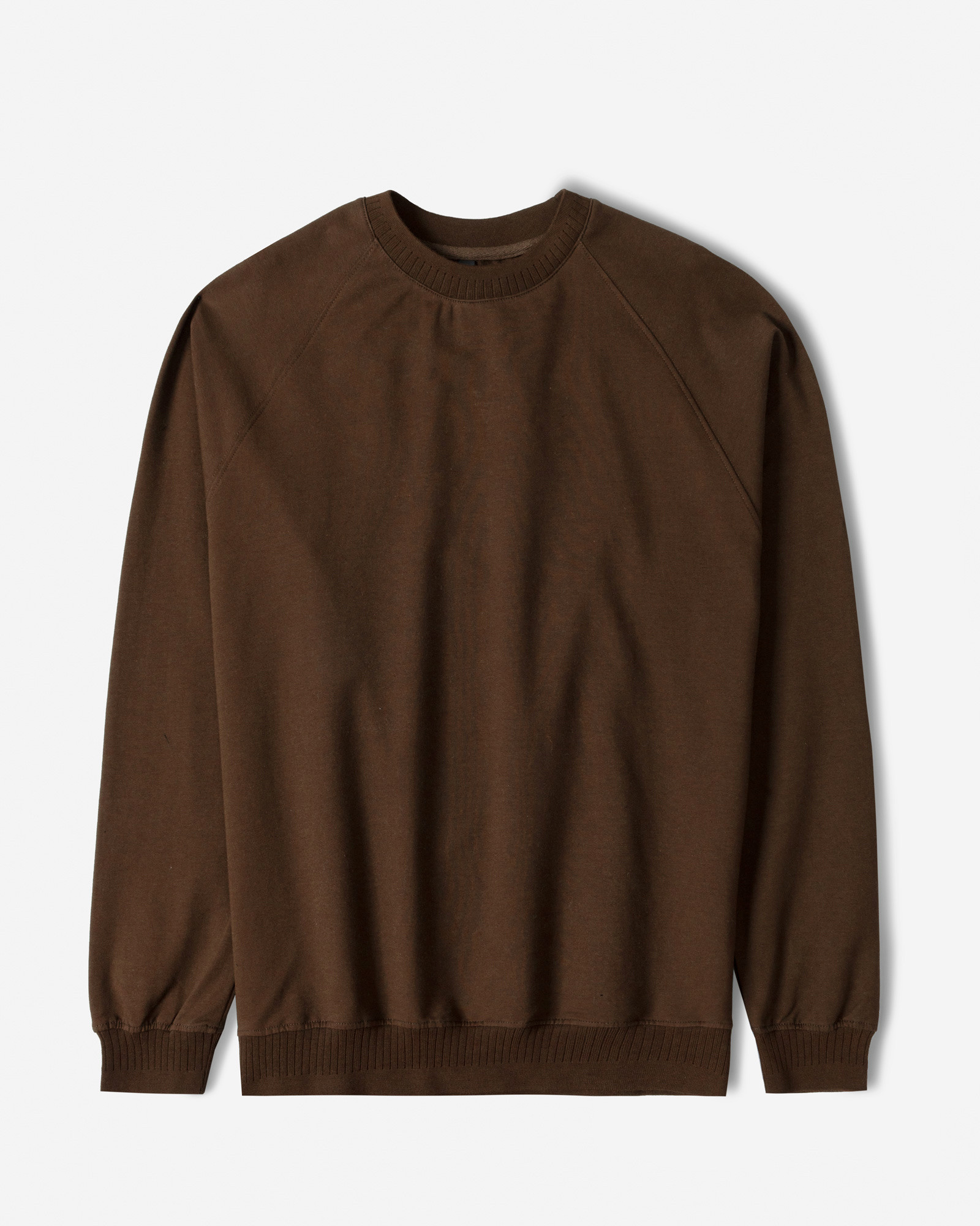 خرید و قیمت تیشرت آستین بلند یقه گرد ساده قهوه ای 24328148