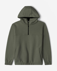 هودی نیم زیپ کلاه دار سبز 24271233