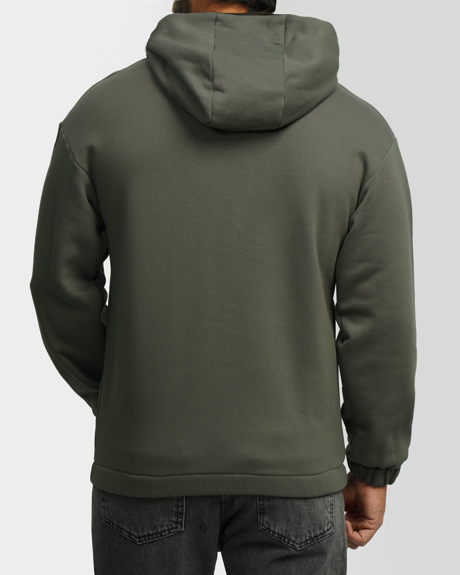 هودی نیم زیپ کلاه دار سبز 24271233