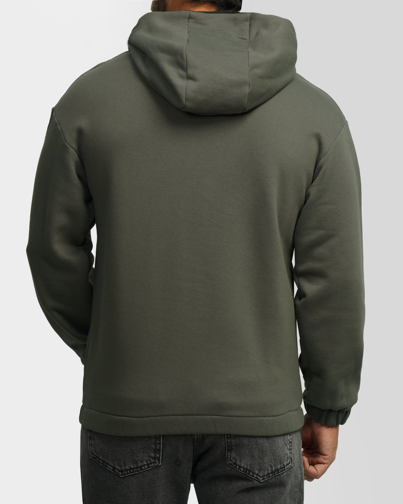 هودی نیم زیپ کلاه دار سبز 24271233