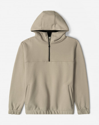  هودی نیم زیپ کلاه دار کرم 24271233 