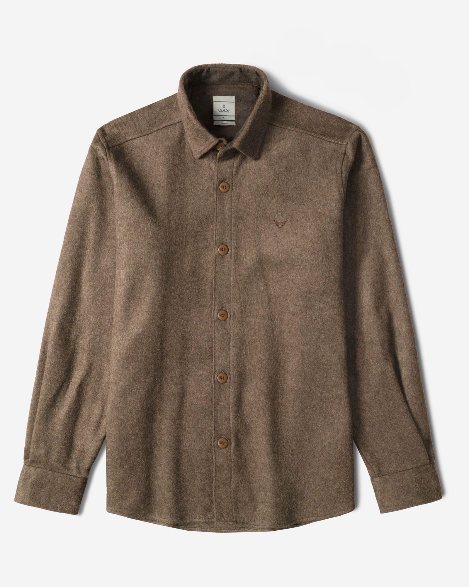 پیراهن ضخیم مردانه قهوه ای 24352302