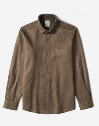 پیراهن ضخیم مردانه قهوه ای 24352302