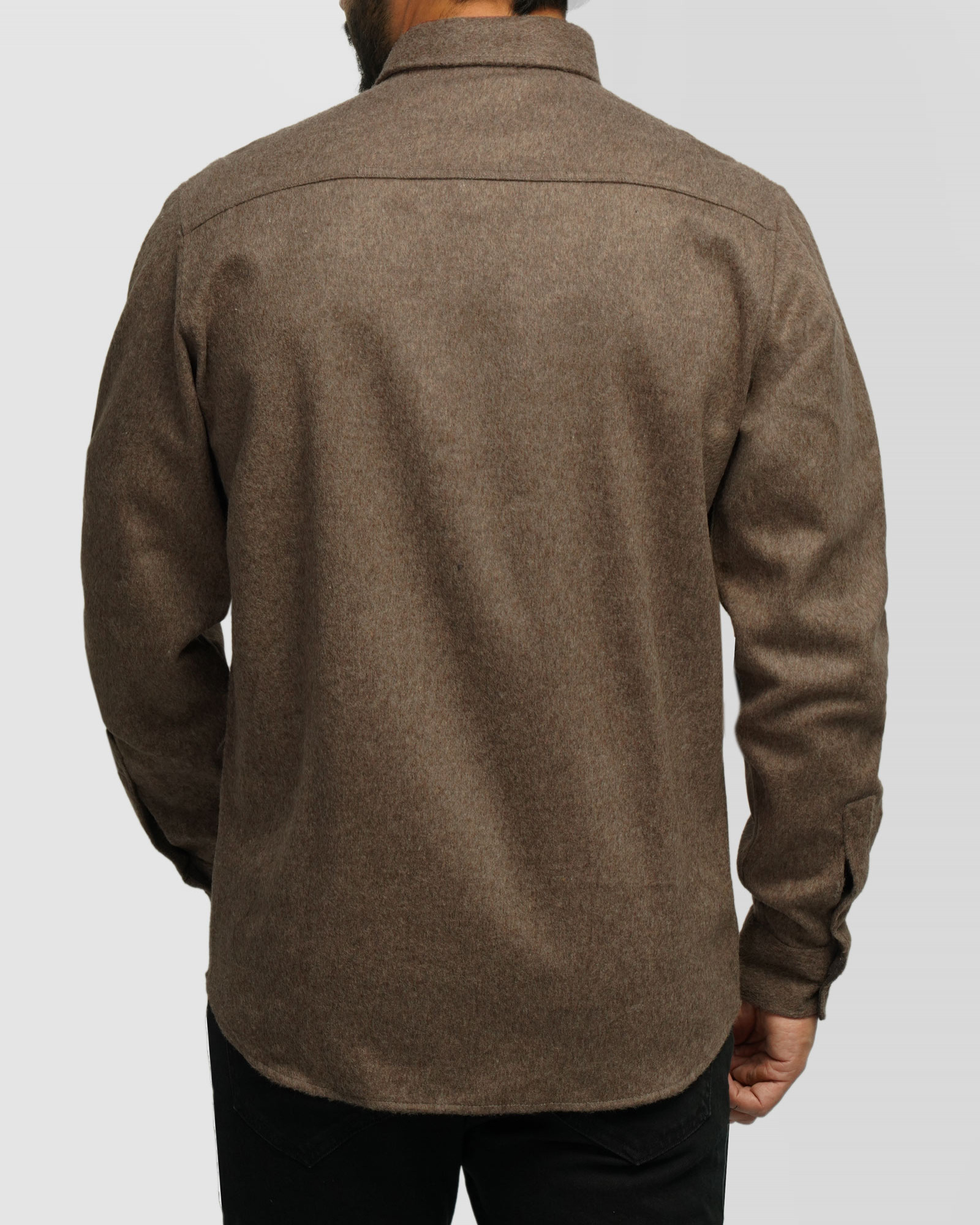 پیراهن ضخیم مردانه قهوه ای 24352302