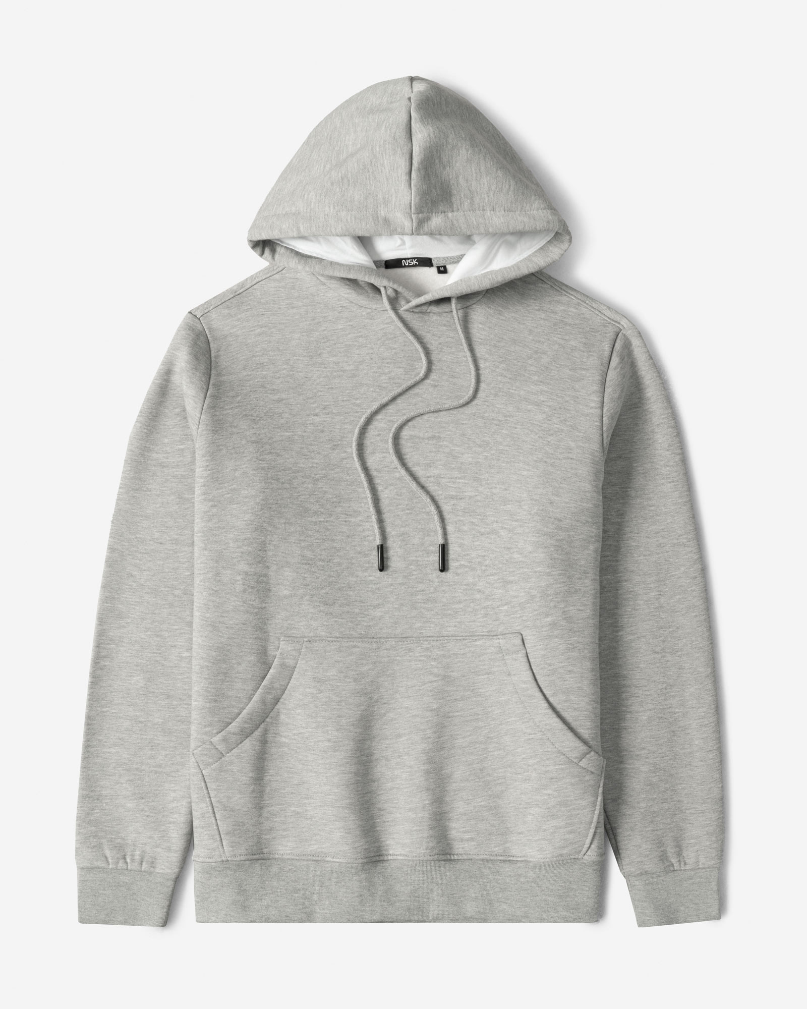 هودی کلاه دار ساده طوسی 24371253