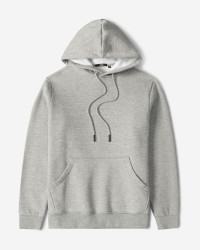 هودی کلاه دار ساده طوسی 24371253