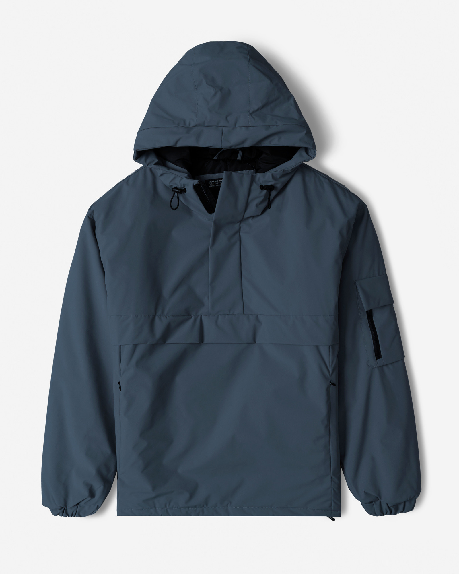 خرید و قیمت کاپشن مردانه کلاه دار آبی 24216367