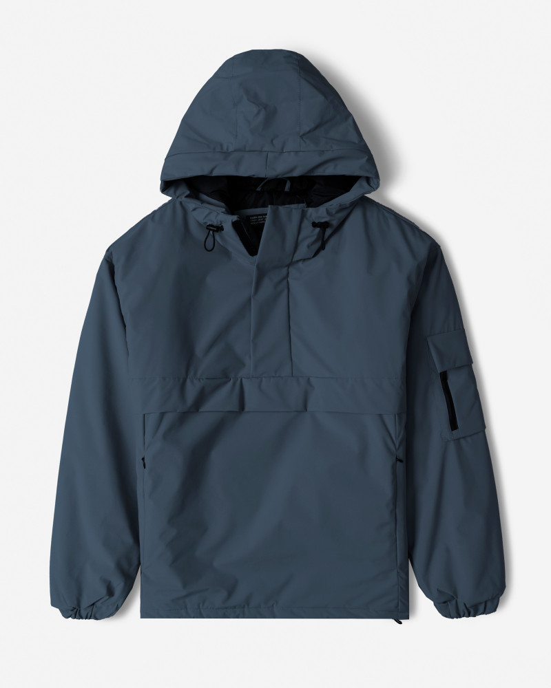 خرید و قیمت کاپشن مردانه کلاه دار آبی 24216367