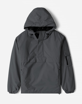 خرید و قیمت کاپشن مردانه کلاه دار خاکستری 24216367