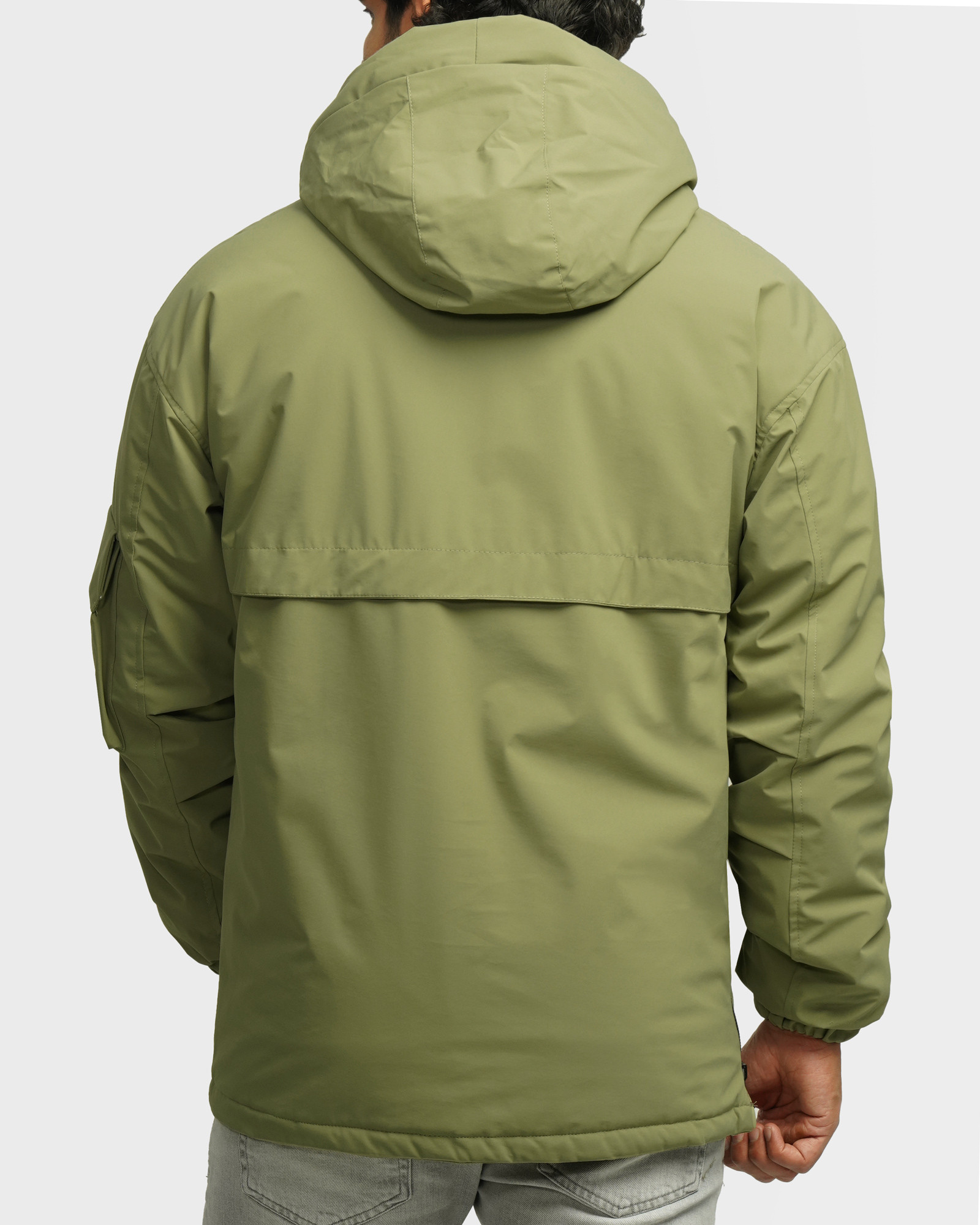 خرید و قیمت کاپشن مردانه کلاه دار سبز 24216367