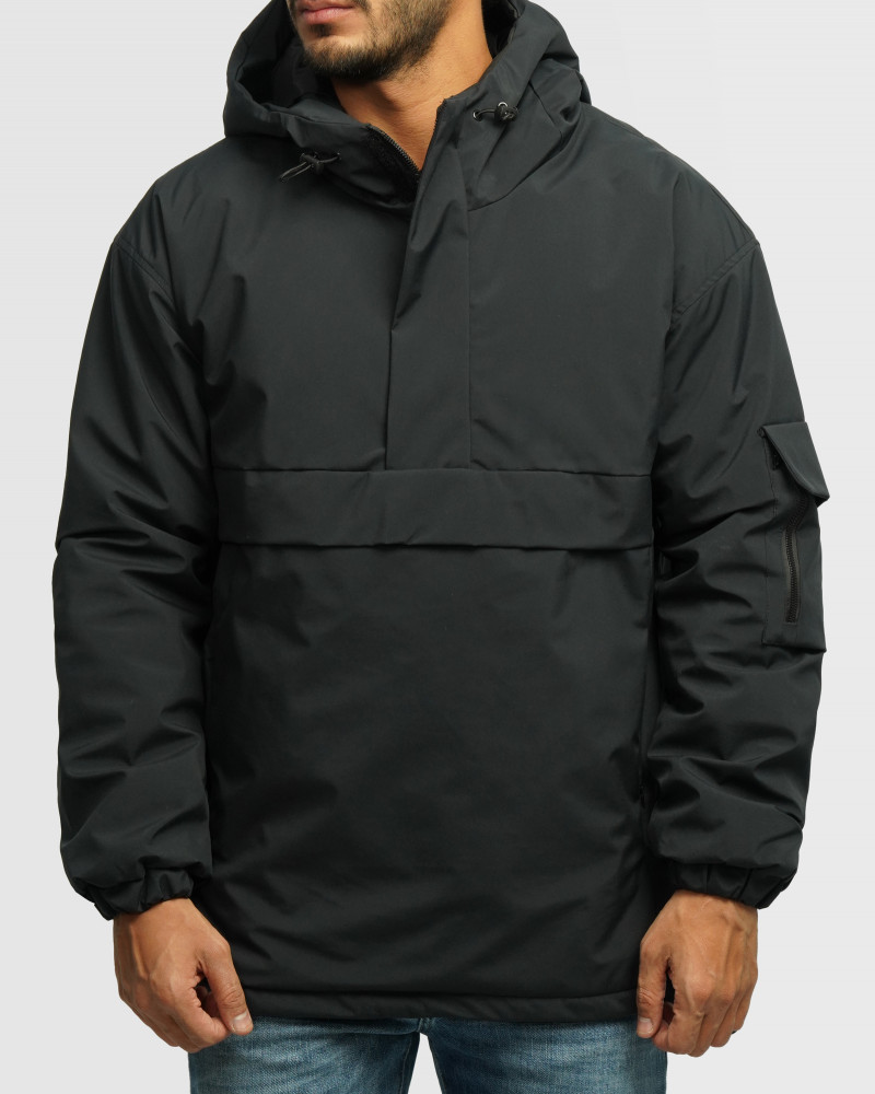 خرید و قیمت کاپشن مردانه کلاه دار سرمه ای 24216367