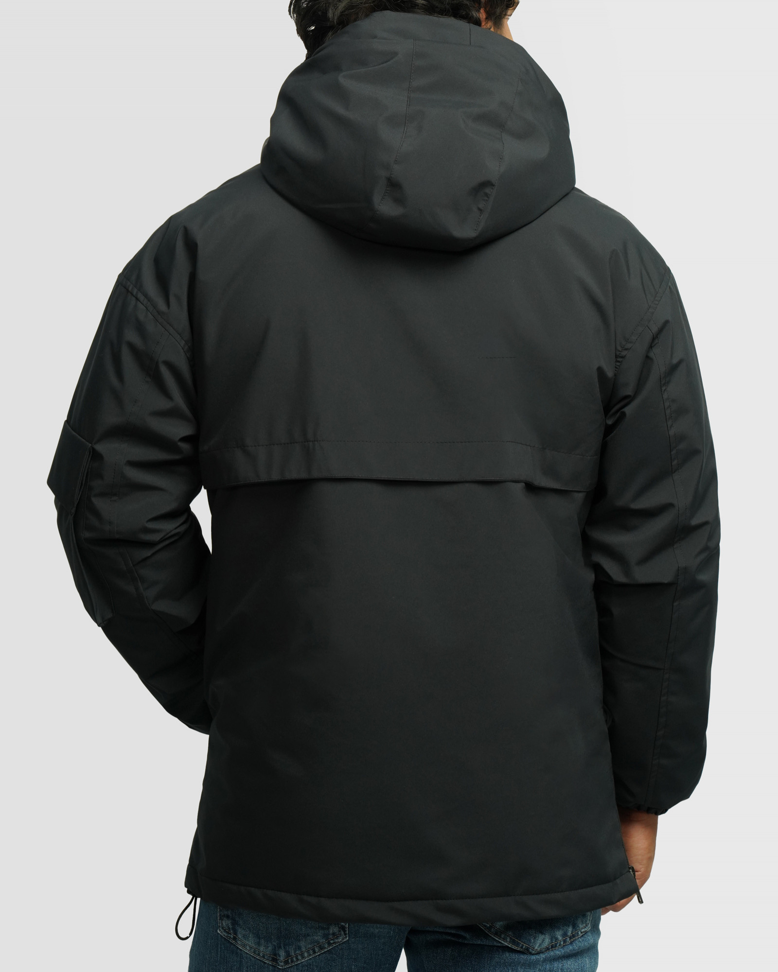 خرید و قیمت کاپشن مردانه کلاه دار سرمه ای 24216367