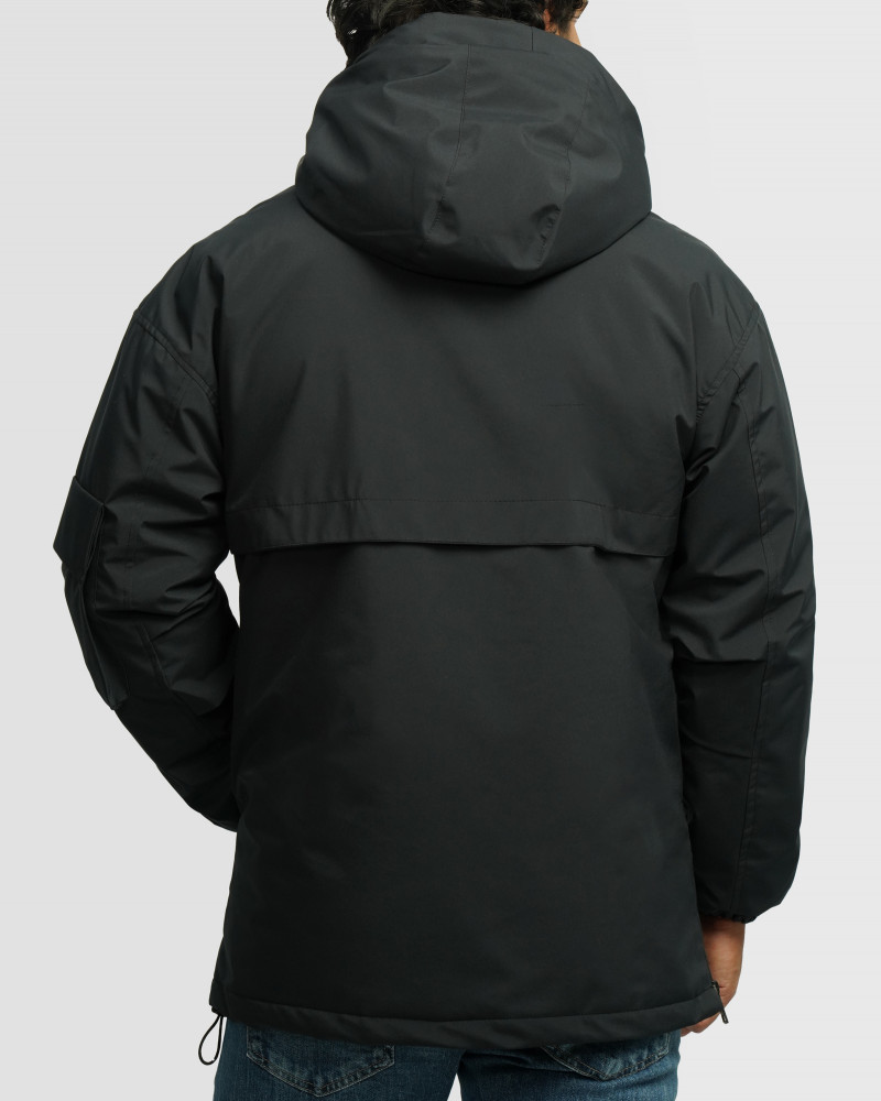 خرید و قیمت کاپشن مردانه کلاه دار سرمه ای 24216367