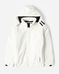 خرید و قیمت کاپشن مردانه کلاه دار سفید 24216369