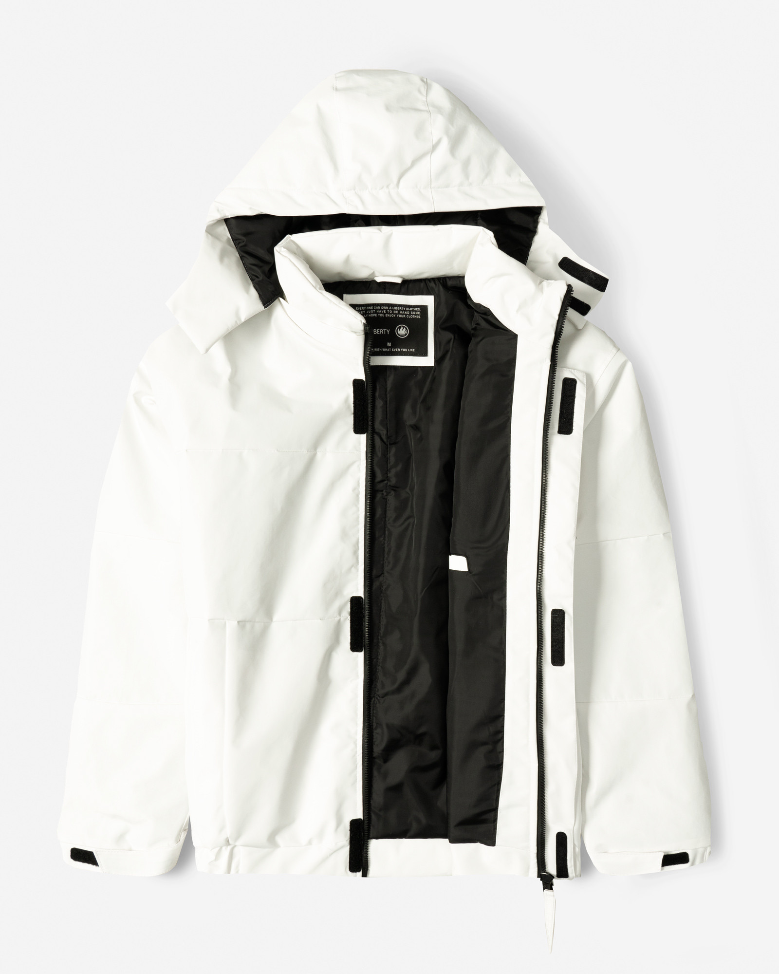 خرید و قیمت کاپشن مردانه کلاه دار سفید 24216369